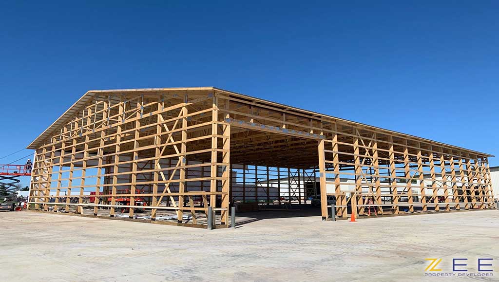 ساخت انبار با استفاده از Pole Barn