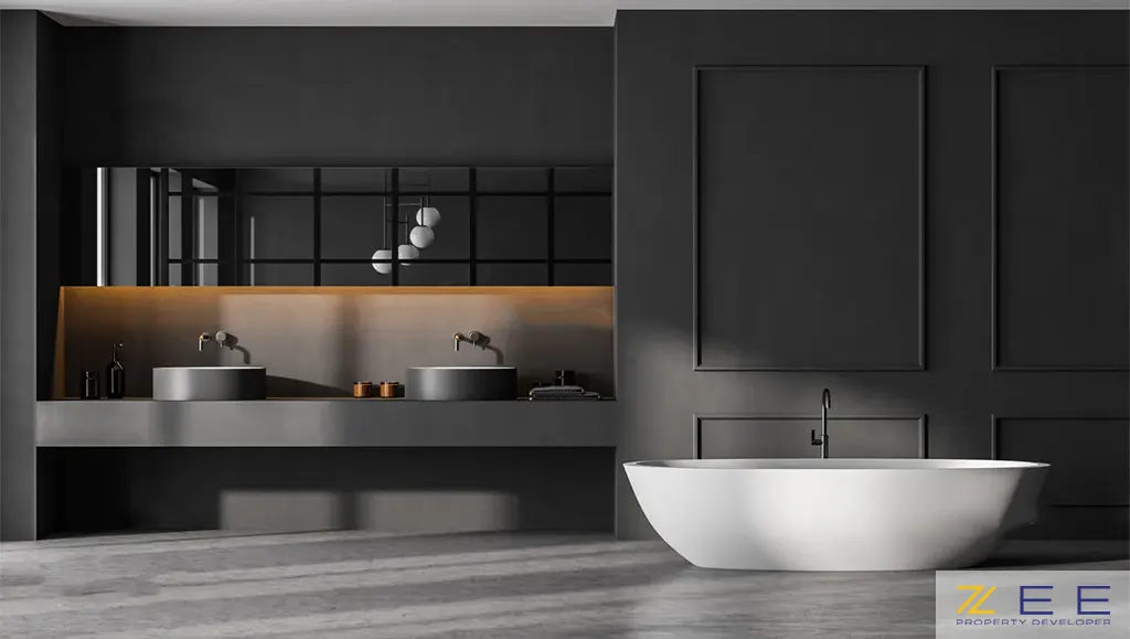 طراحی حمام لاکچری