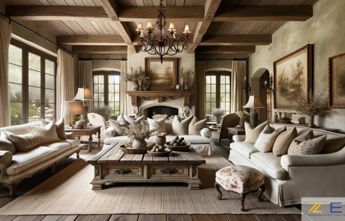 طراحی داخلی به سبک روستایی فرانسوی