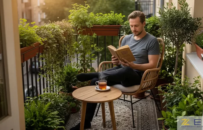 طراحی بالکن کوچک