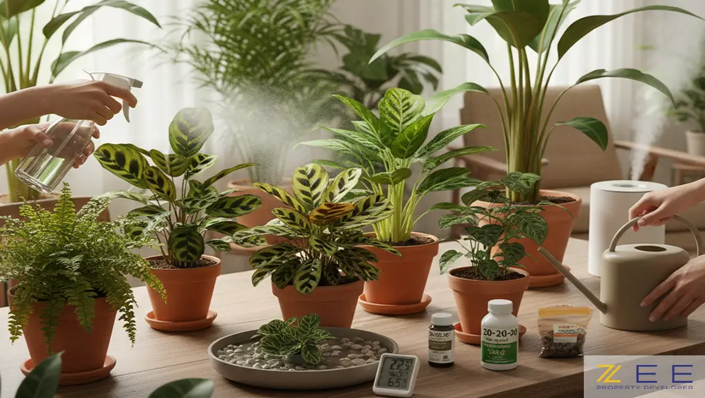 نگهداری از گیاهان آپارتمانی با سه اصول کلیدی