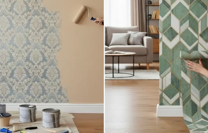 انتخاب رنگ یا کاغذ دیواری برای دیوار خانه