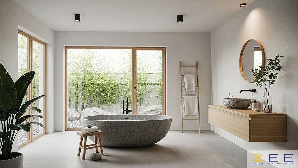 طراحی حمام اسپا مدرن