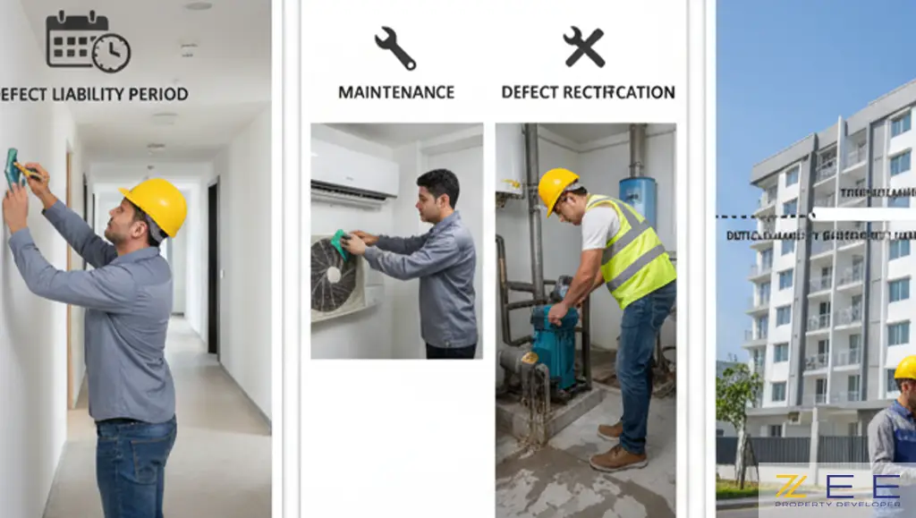 دوره تضمین، تفاوت بین نگهداری (MAINTENANCE) و رفع نقص (DEFECT RECTIFICATION) در طول دوره تضمین