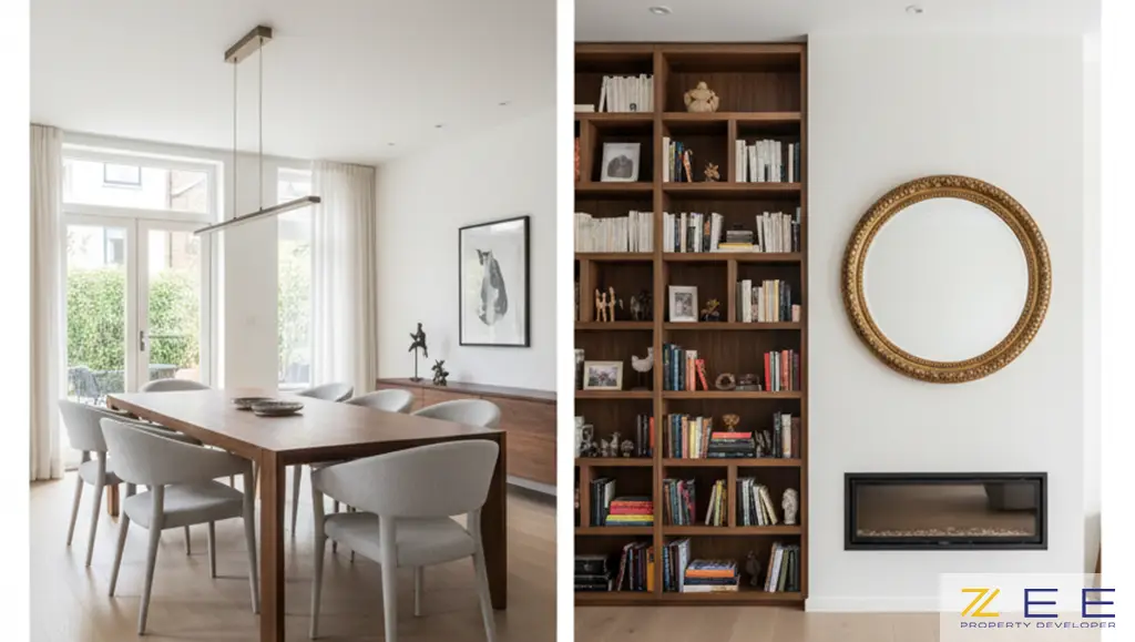 نمایش کنتراست فرم با ترکیب اشکال هندسی و ارگانیک، و تضاد پر و خالی در فضا