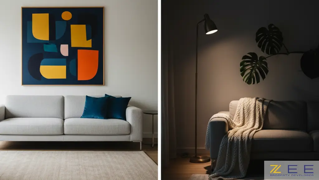 استفاده از قانون ۸۰/۲۰ برای نقطه کانونی رنگی و کنتراست نور و سایه در نورپردازی