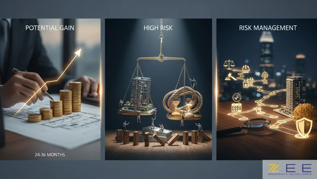 رشد مالی، ترازوی ریسک و پاداش، و ابزارهای مدیریت ریسک املاک