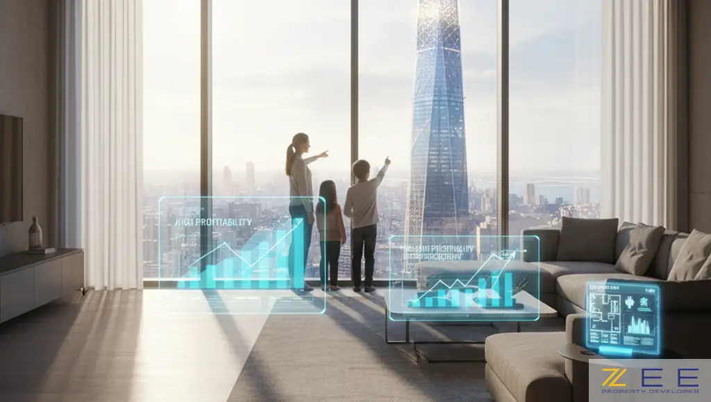 نمای یک آپارتمان نوساز و مدرن به عنوان نتیجه سرمایهگذاری موفق در پروژه ساختمانی