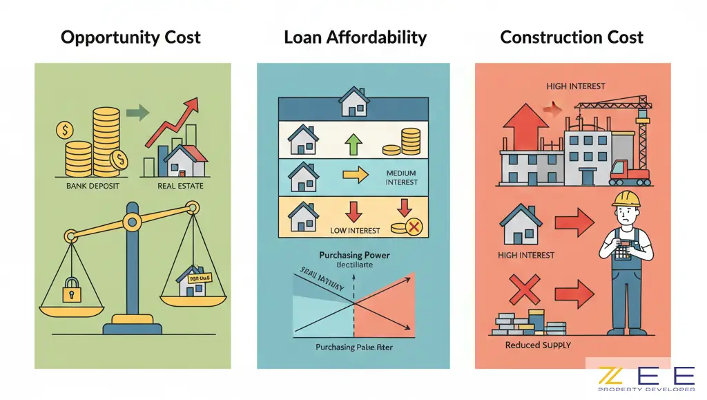تاثیر اقساط وام و سود سپرده بر قدرت خرید و هزینه ساخت
