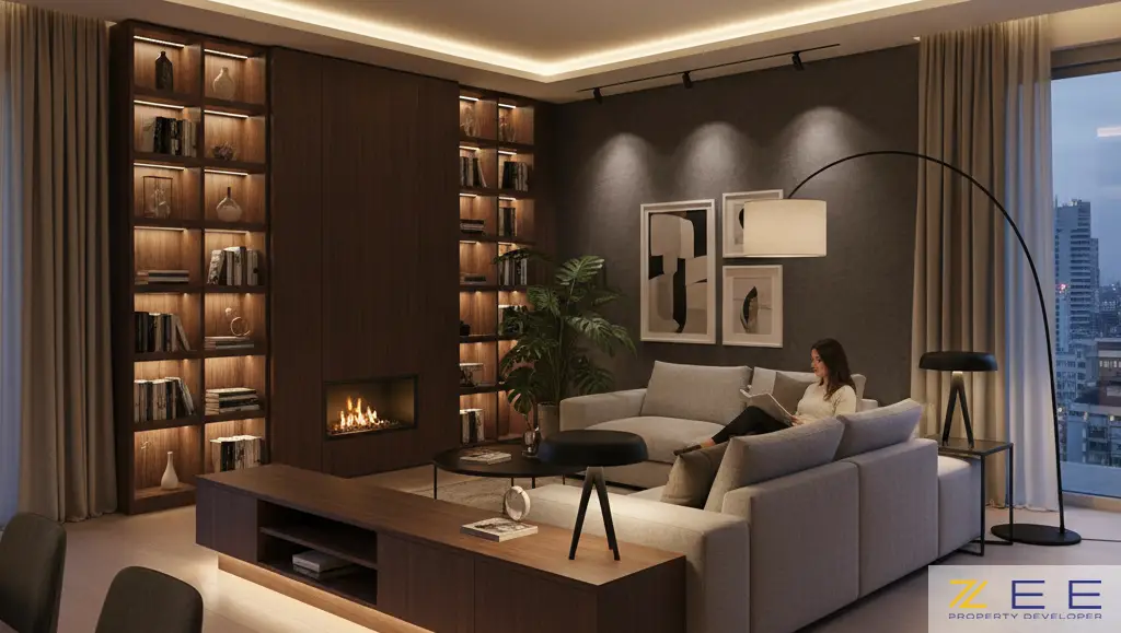 نورپردازی لایه‌ای در طراحی داخلی (عمومی، موضعی، تاکیدی)