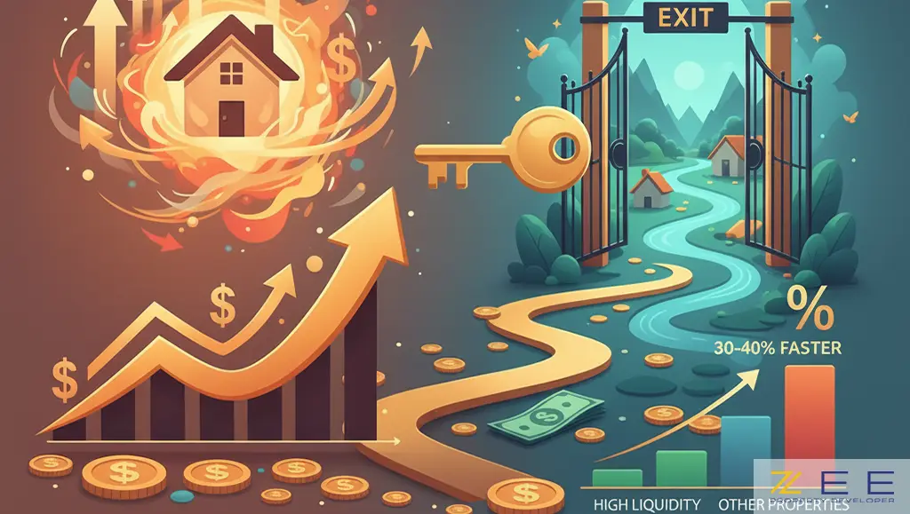 مقایسه رشد قیمت ملک و ورود به بازار با کلید خروج از آن و نقدشوندگی سریعتر