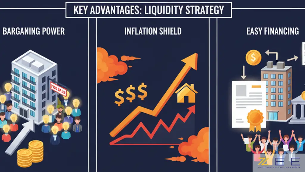 قدرت چانهزنی در فروش، محافظت در برابر تورم و سهولت دریافت وام به عنوان مزایای نقدشوندگی ملک