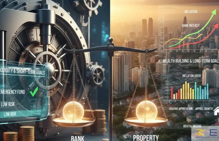 تفاوت سرمایه‌گذاری در ملک و سپرده بانکی