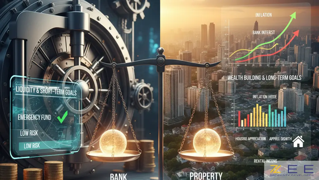 تفاوت سرمایه‌گذاری در ملک و سپرده بانکی