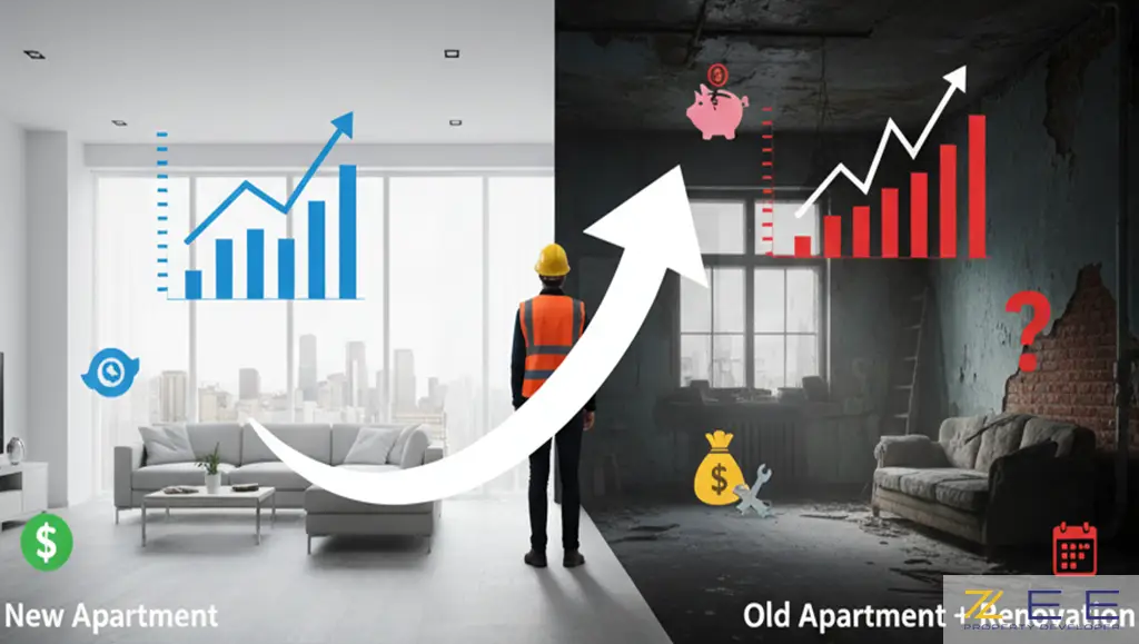 مقایسه هزینه آپارتمان نوساز و آپارتمان قدیمی با هزینههای بازسازی متغیر