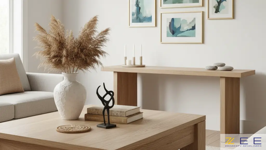 چیدمان عمودی تابلوها بر روی دیوار (گالری وال) با تعداد فرد برای تعادل نامتقارن