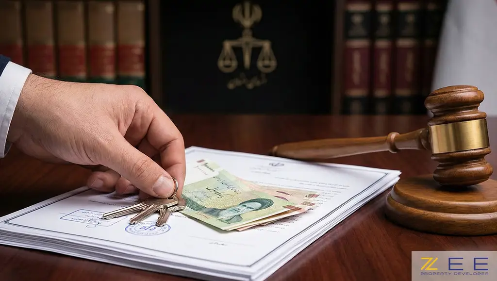 اقدام قانونی برای پس گرفتن پول پیش و تحویل کلید به مراجع قضایی