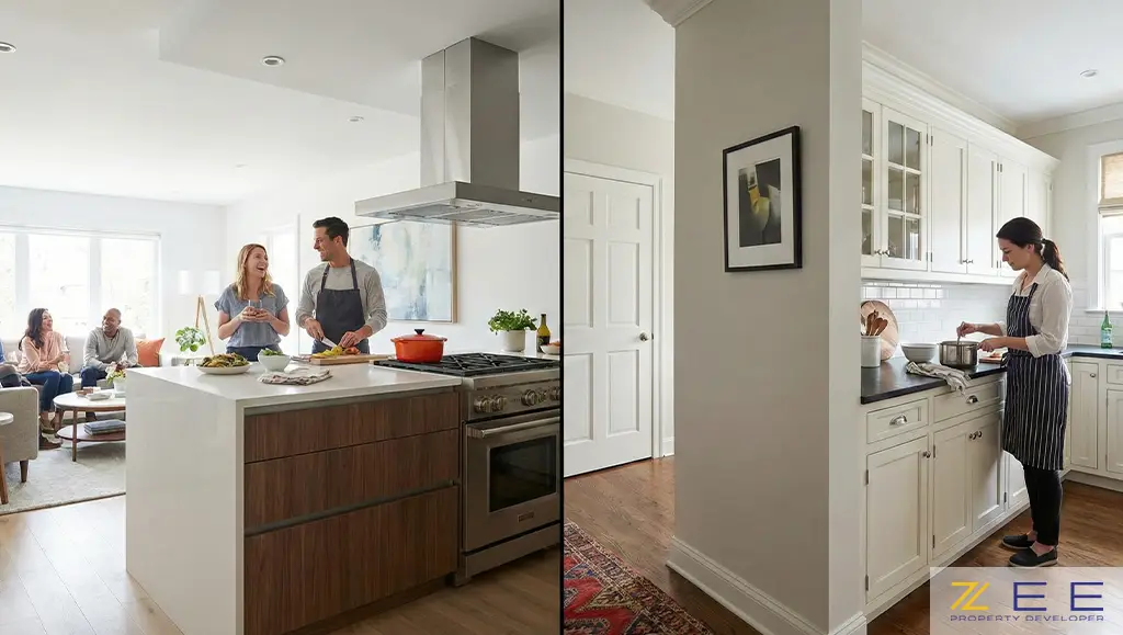 آشپزخانه اپن یا بسته؟ انتخاب هوشمندانه برای خانه شما