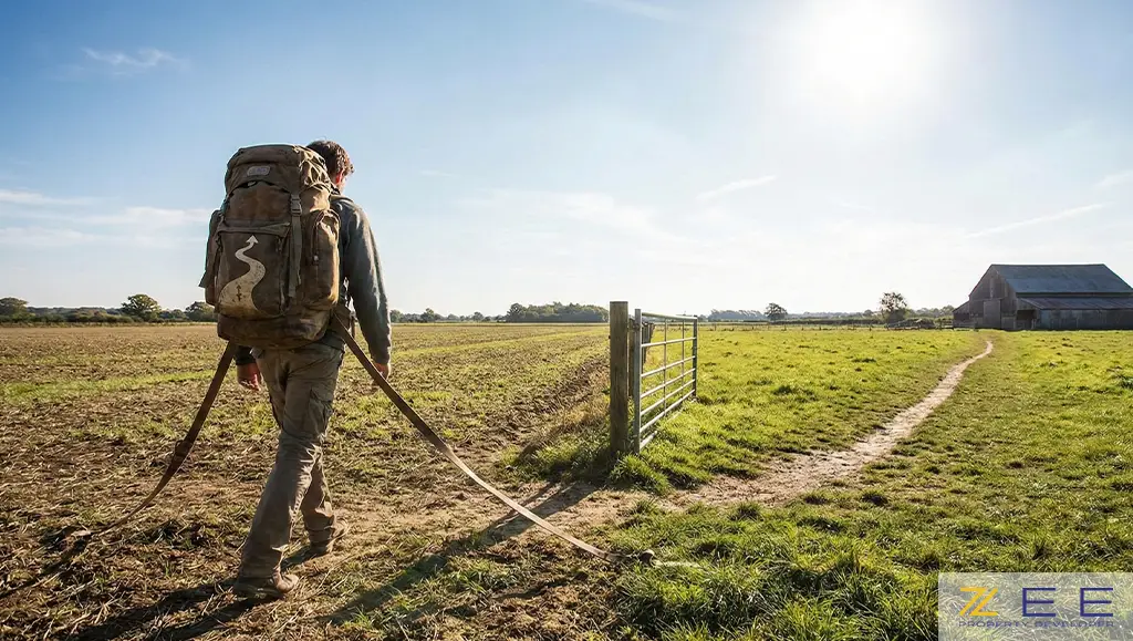 حق ارتفاق مانند باری سنگین و متصل به زمین
