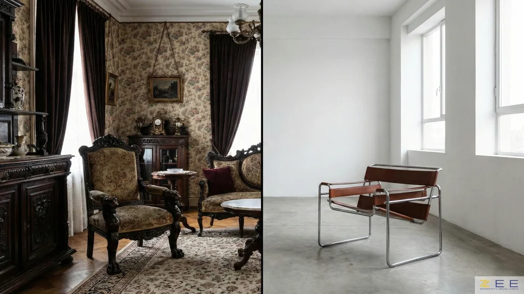 مقایسه سبک ساده و کاربردی باهاوس با سبک تجملی آرت دکو