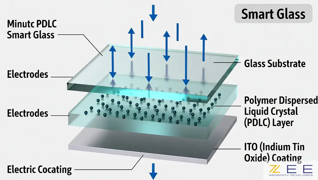 مدل طراحی شیشههای هوشمند